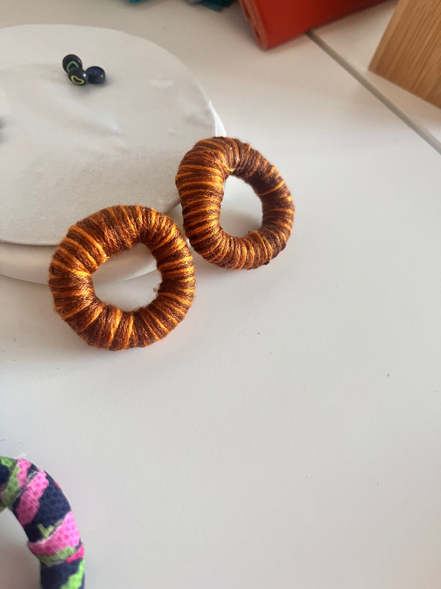 Brown Hoop Earrings