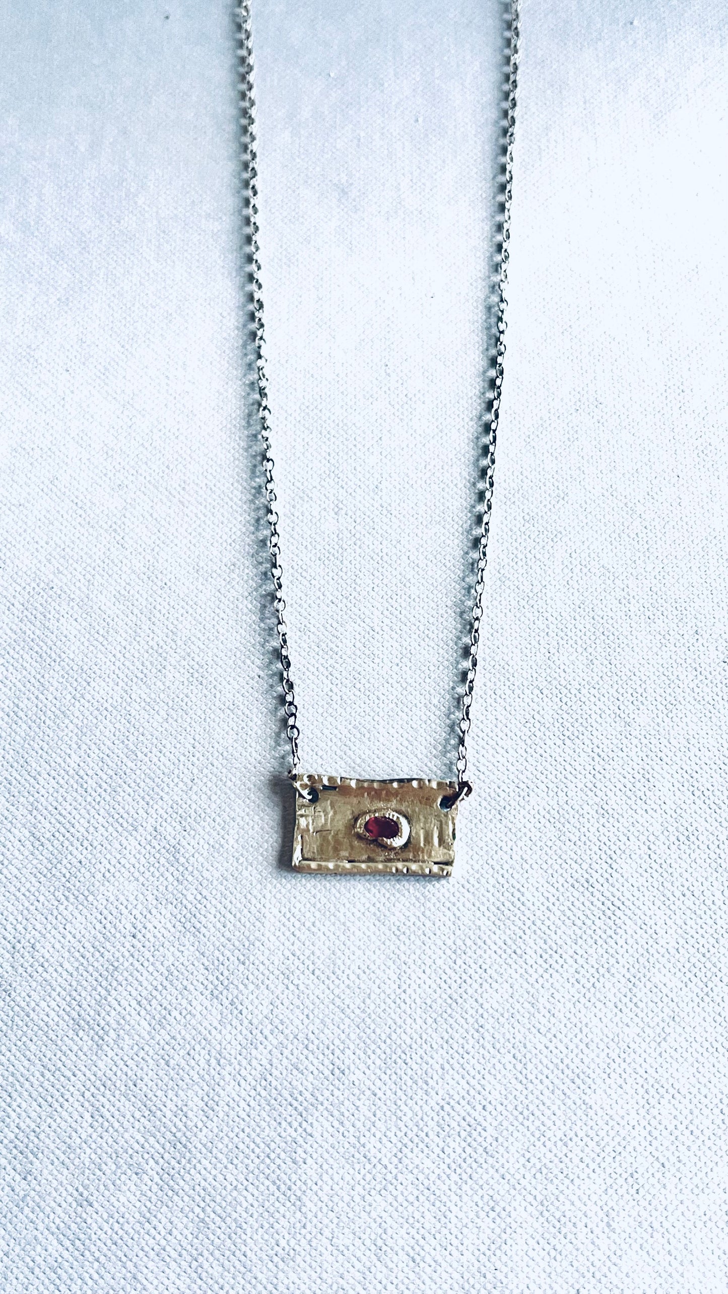 Ruby stone necklace