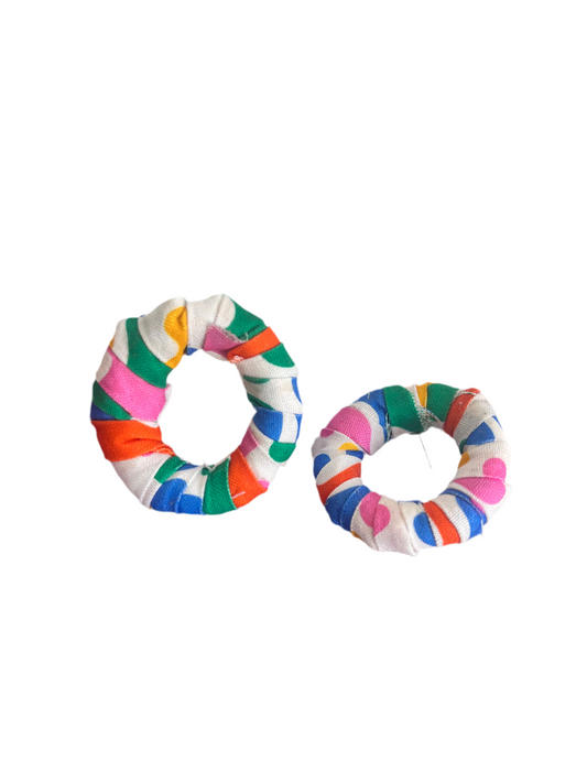 Rainbow hoop Earrings
