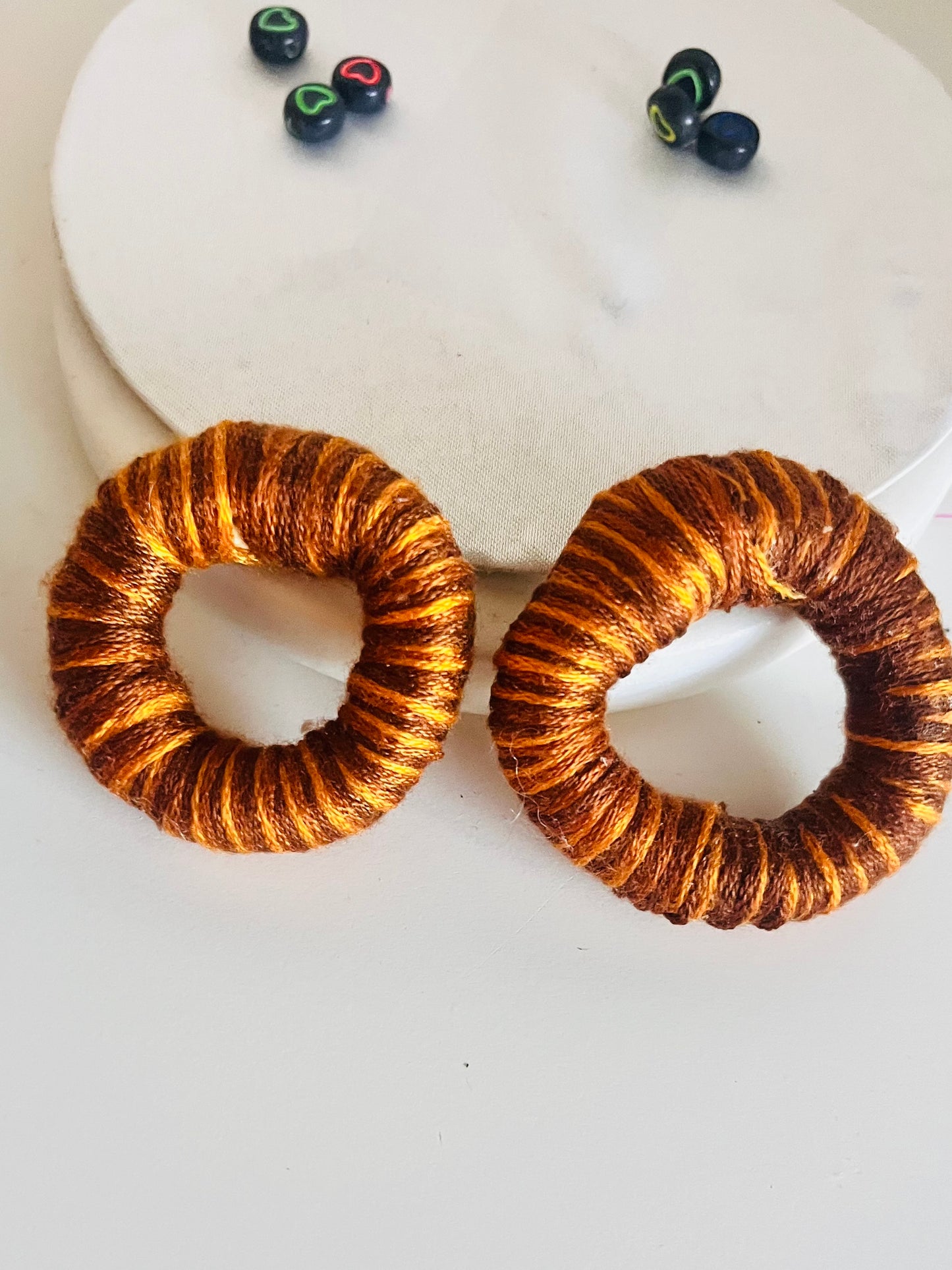 Brown Hoop Earrings