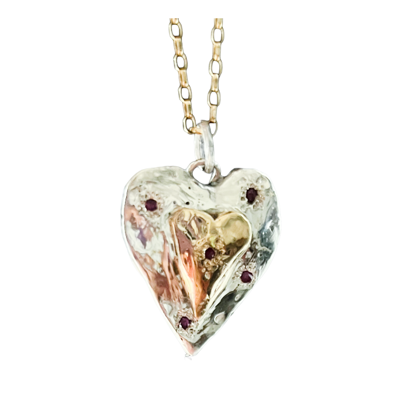 Silver and Gold heart