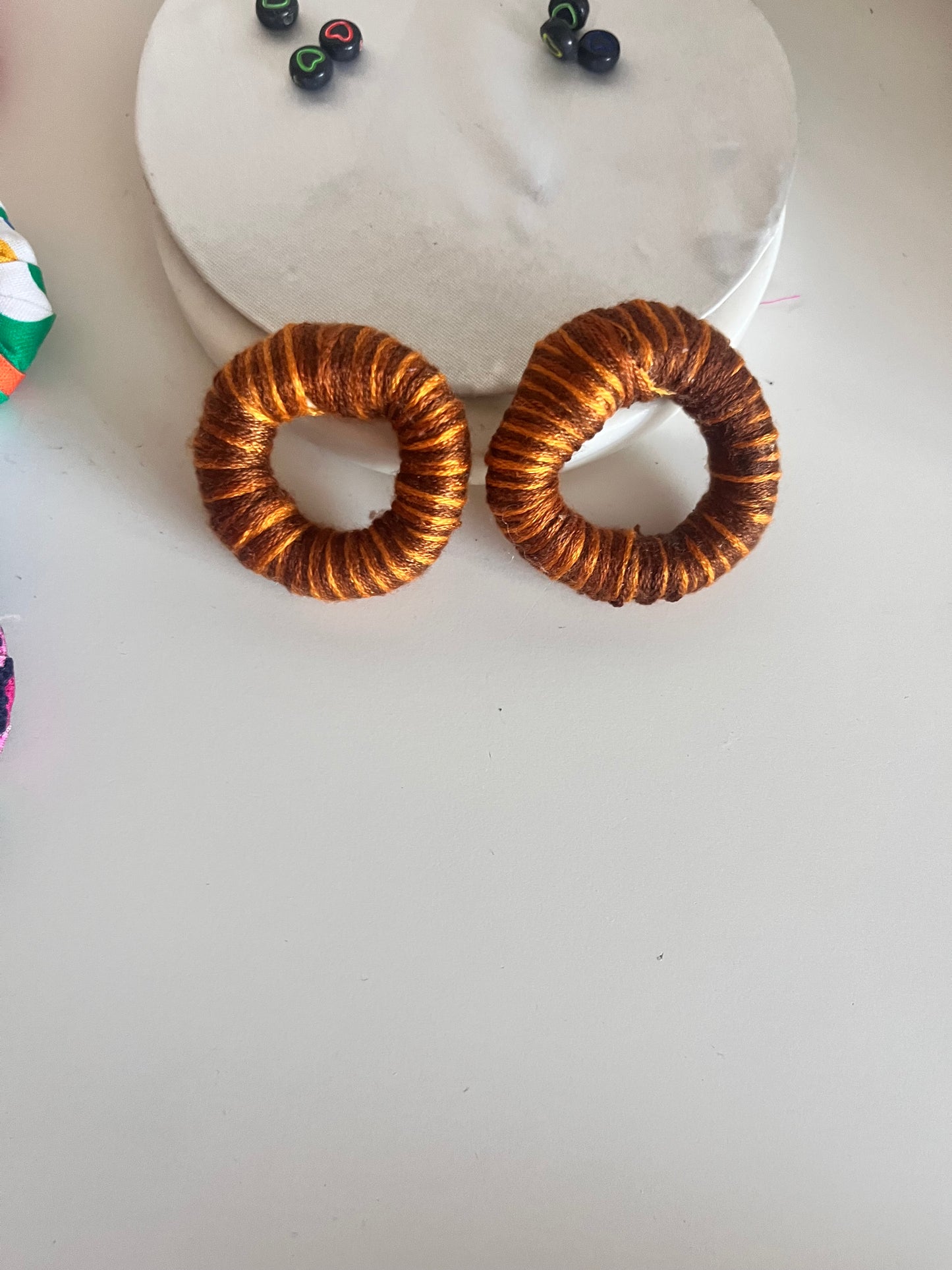 Brown Hoop Earrings