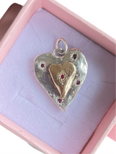 Load image into Gallery viewer, Silver and Gold heart Pendant

