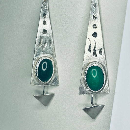 Jade bohemian Earrings