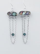 Load image into Gallery viewer, Rainbow resin earrings
