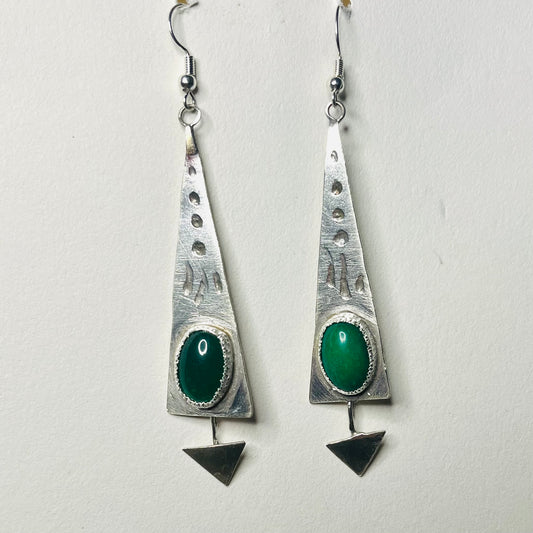 Jade bohemian Earrings