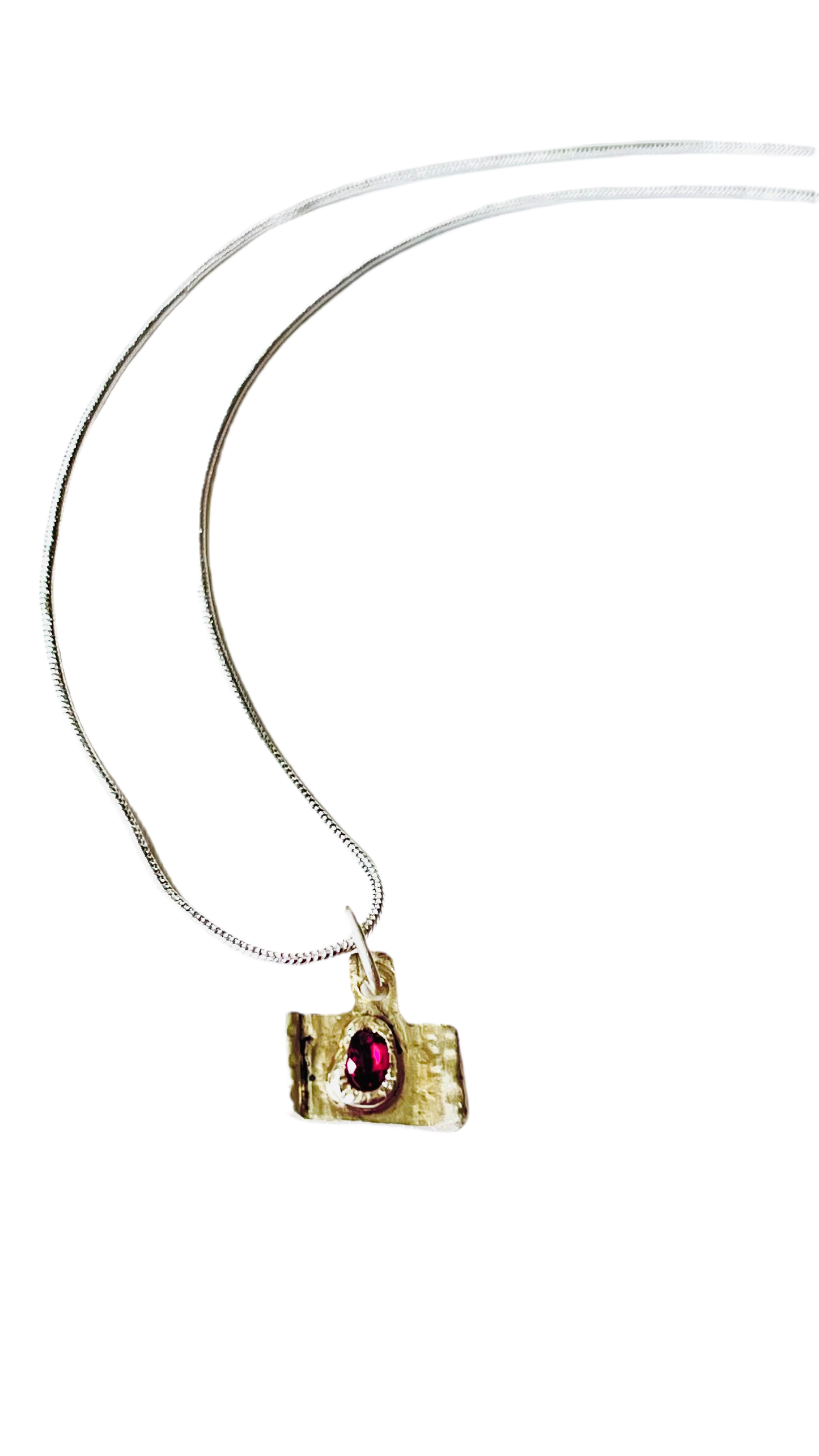 Ruby pendant necklace