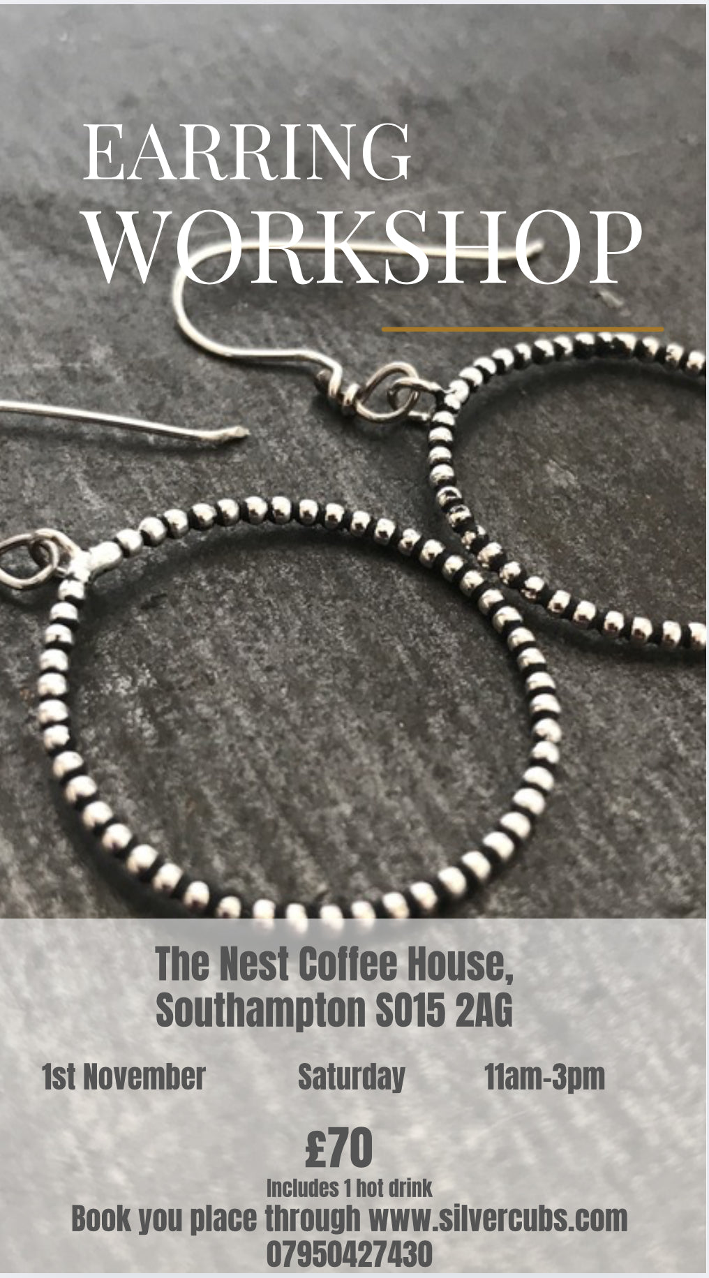 Earring workshop The Nest Southampton