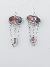 Load image into Gallery viewer, Rainbow resin earrings
