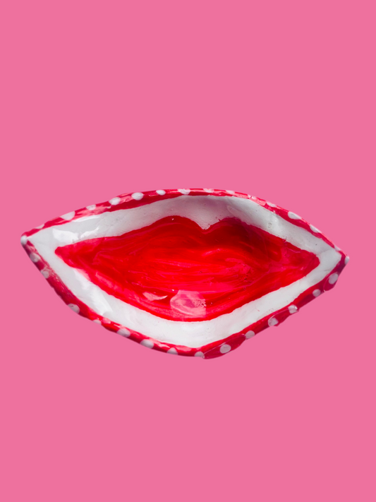Red and white Lip tray