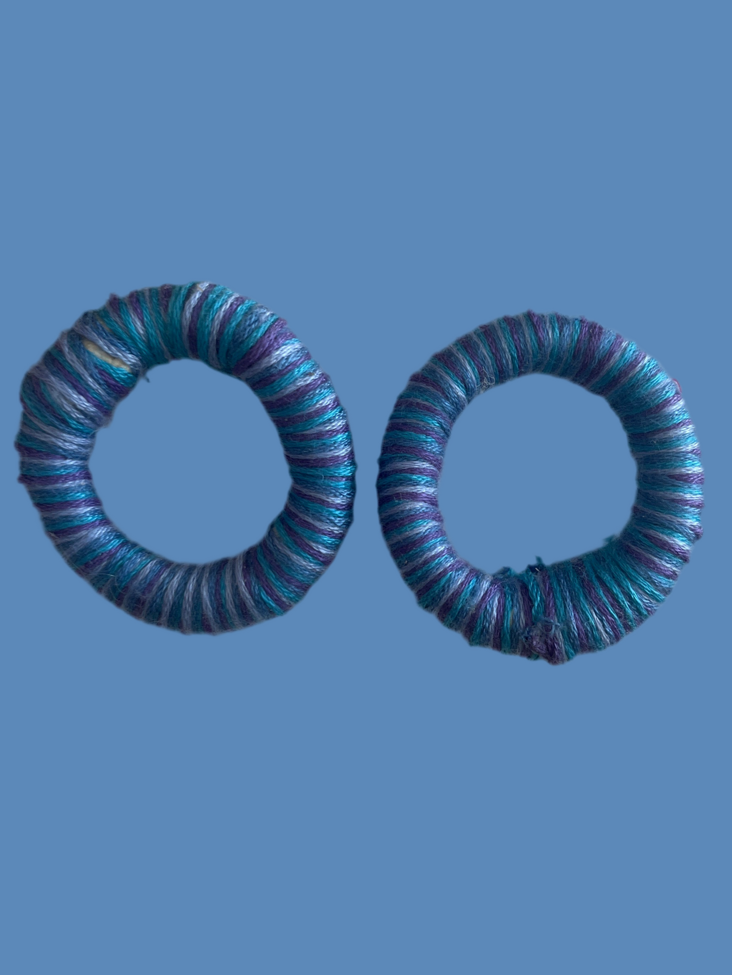 Blue bright hoops