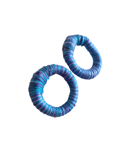 Blue bright hoops