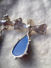 Load image into Gallery viewer, Ocean Blue Bow Earrings
