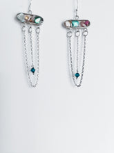 Load image into Gallery viewer, Rainbow resin earrings
