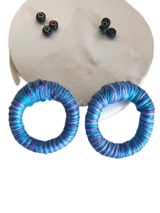 Blue bright hoops