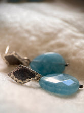 Load image into Gallery viewer, Diamond shape Night sky earrings
