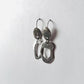 Sterling silver abstract earrings