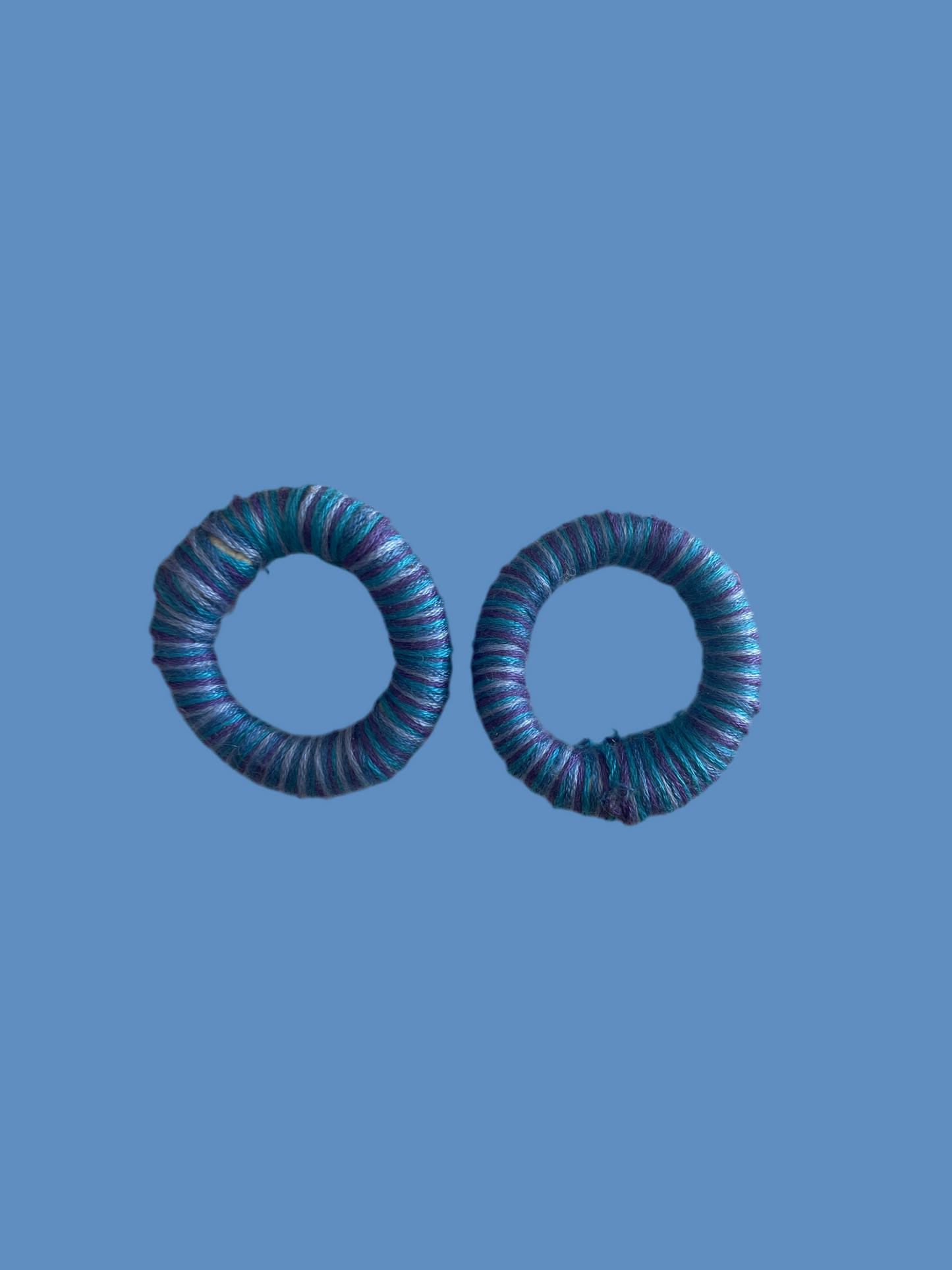 Blue bright hoops