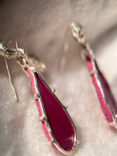 Load image into Gallery viewer, Pink Berry Bow Earrings
