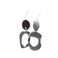 Sterling silver abstract earrings