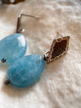 Load image into Gallery viewer, Diamond shape Night sky earrings
