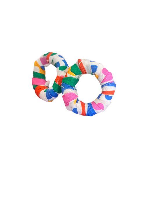Rainbow hoop Earrings