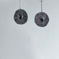 Onyx Dangly circle earrings