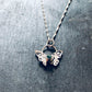 Butterfly & stone pendant