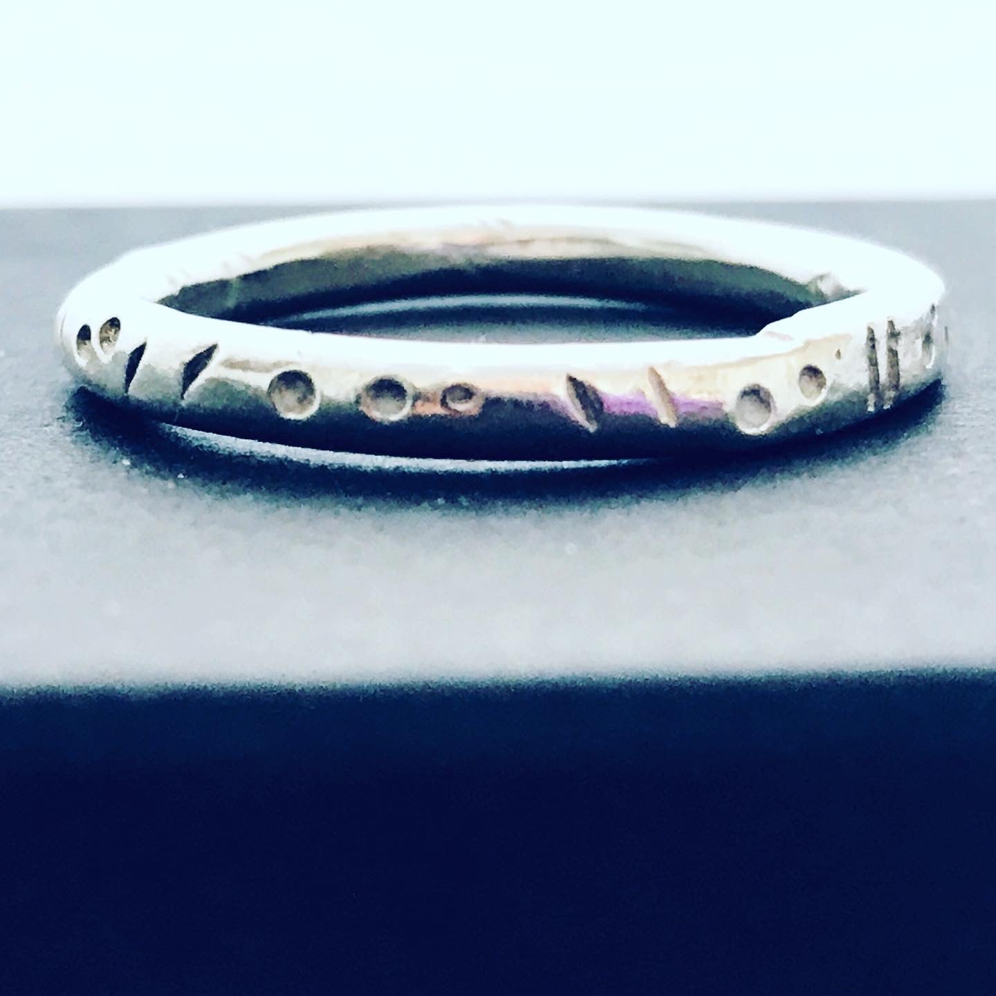 Unisex stamped band